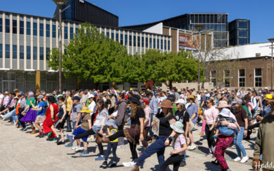 360 Canberrans line up for city limits in Canberra’s biggest ever Nutbush line dance