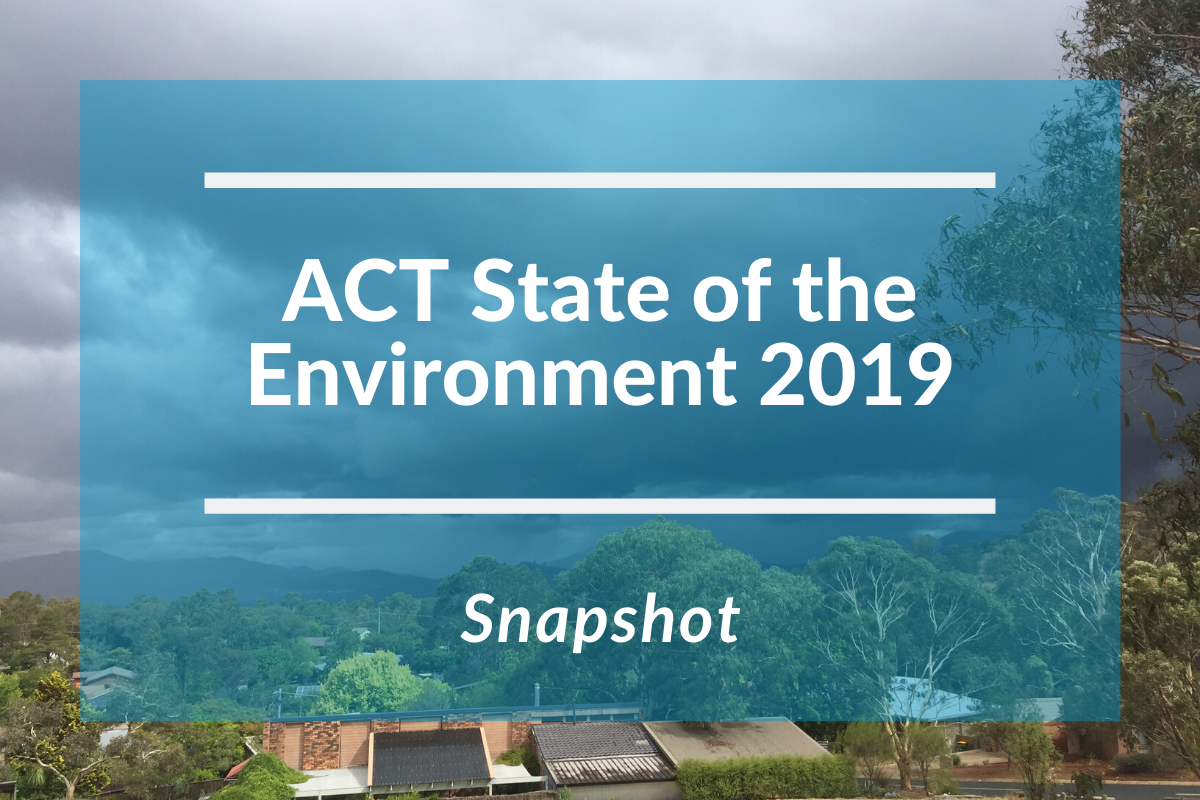 Snapshot ACT State of the Environment Report 2019 Conservation