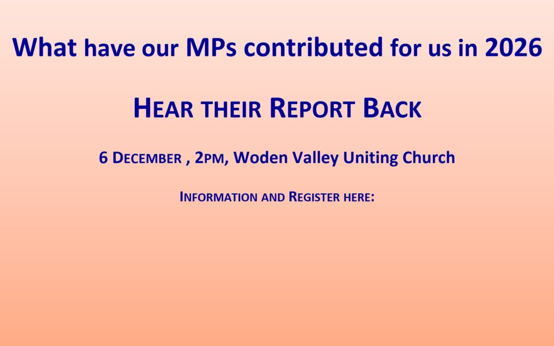 Community Assembly December 6th – holding our MPs to account