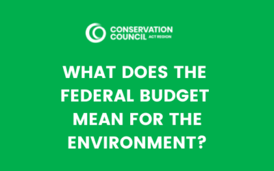 What does the Federal Budget mean for the Environment?
