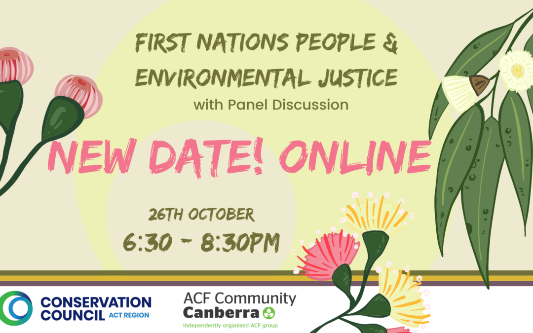 EVENT RESCHEDULED: First Nations People and Environmental Justice
